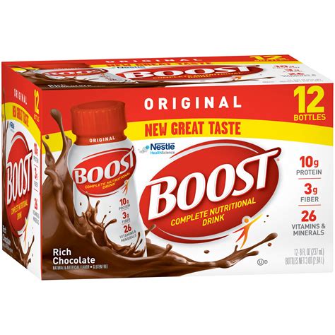 BOOST Original Complete Nutritional Drink Rich Chocolate 12 pk - Shop ...