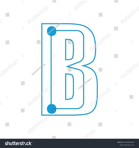 Vector B Logo One Color Variations Stock Vector (Royalty Free ...