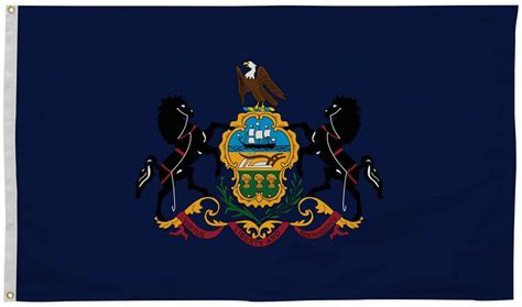 Pennsylvania State Flag 3' x 5' | Pennsylvania Flag | State of ...