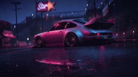 3840x2160 Porsche 911 Carrera RSR Neon Reflection 4k 4K ,HD 4k ...