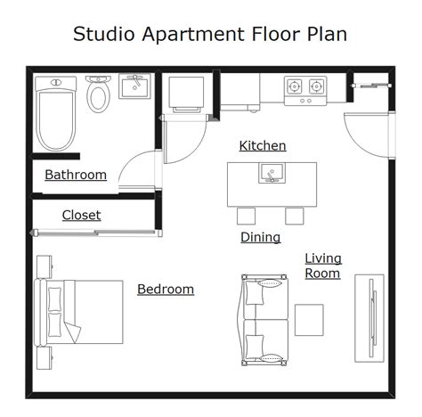 Free Editable Apartment Floor Plans Edrawmax Online