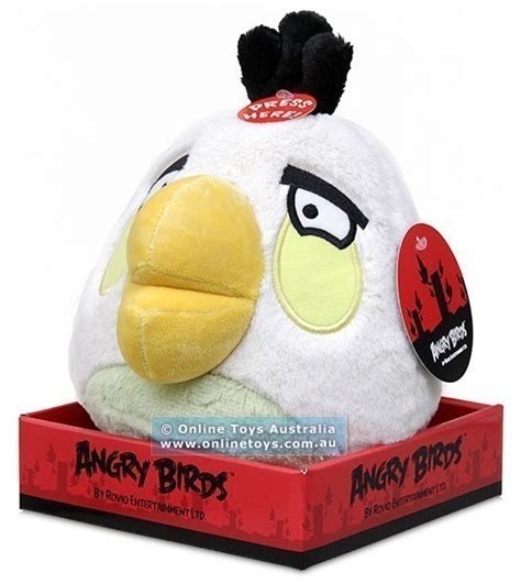 Angry Birds - 20cm Deluxe Plush with Sound - White Bird - Online Toys ...