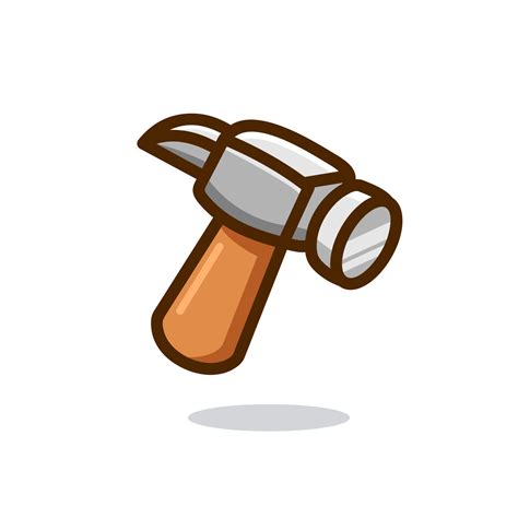 hammer cartoon icon. hammer tools logo vector illustration in trendy ...