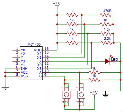 Analog Multiplexer Circuit Diagram