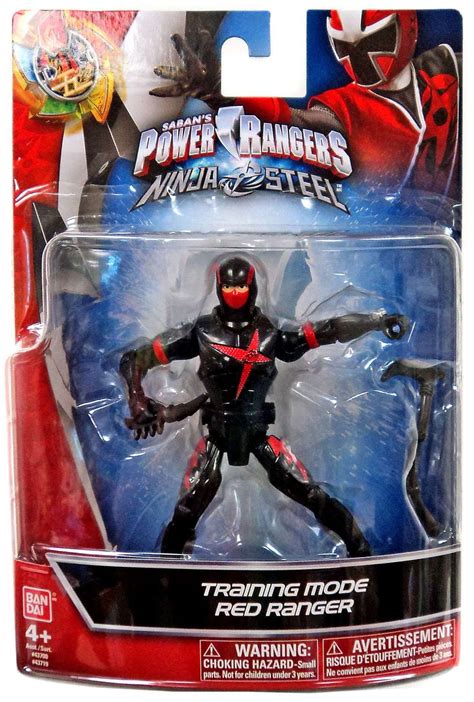 Power Rangers Ninja Steel Training Mode Red Ranger Action Figure ...