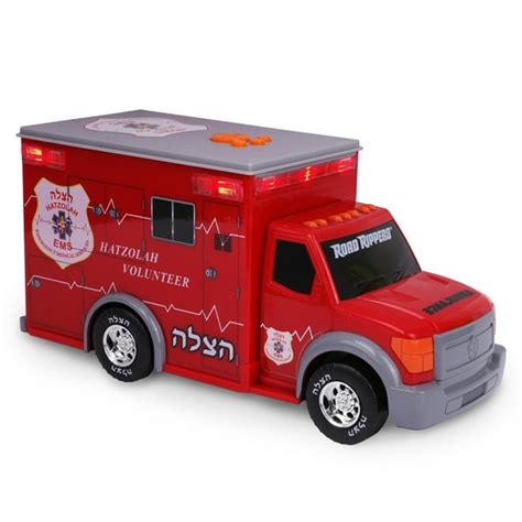 Playkidz Hatzolah Volunteer EMS Ambulance, Emergency Motorized Toy ...