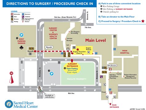 Campus and Parking Maps | Sacred Heart Medical Center | Providence