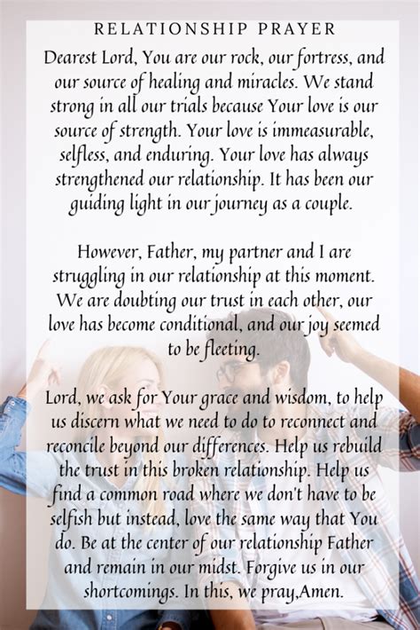 Prayers for Reconciliation of Relationship | Relationship prayer ...