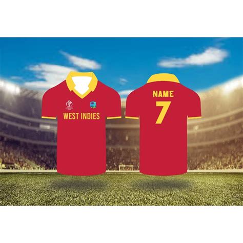 West Indies Cricket Team Shirt Jersey Kit World Cup 2019 Replica ...