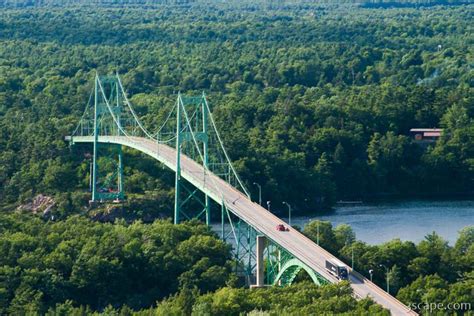 Bridge over the St. Lawrence River near 1000 Islands Photograph by Adam ...