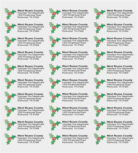 Free Printable Christmas Address Labels Avery 5160 | Free Printable