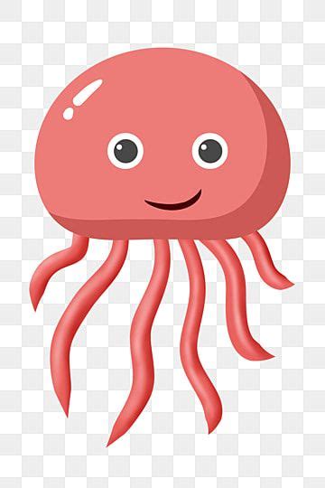 Cartoon Jellyfish Clipart PNG Images, Marine Cartoon Jellyfish ...