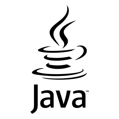 Java Logo Black and White (1) – Brands Logos