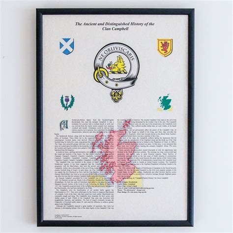 Clan History Print — Historic Scotland Shop