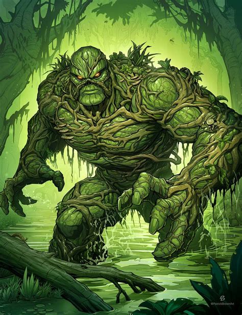 Swamp Thing by PatrickBrown | Dc comics artwork, Marvel characters art ...