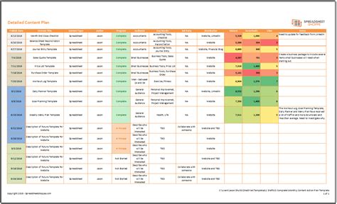 The Benefits Of Using An Action Plan Calendar Template - Free Sample ...