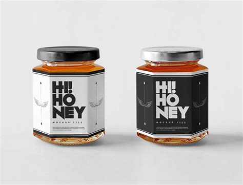 Free Honey Jar Mockup (PSD)