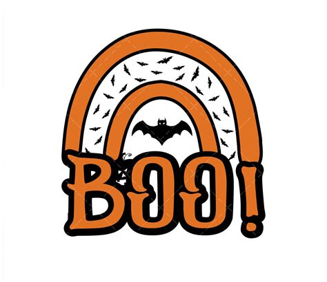 Boo SVG, PDF, PNG, Halloween SVG, Bats SVG