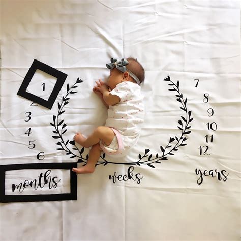 Creative Milestone Baby Photography Blanket