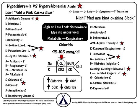 Chloride CO2 Bicarb Potassium Hyperkalemia Hypokalemia Hyponatremia ...