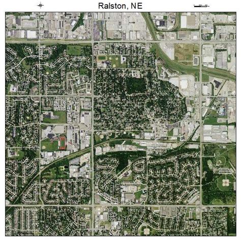 Aerial Photography Map of Ralston, NE Nebraska