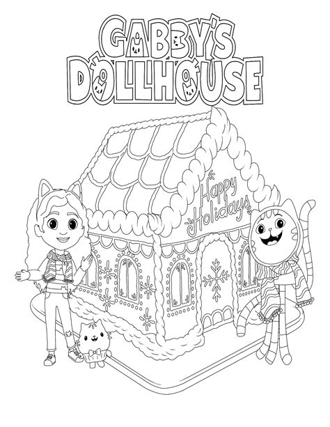 Printables Gabby's Dollhouse Coloring Pages