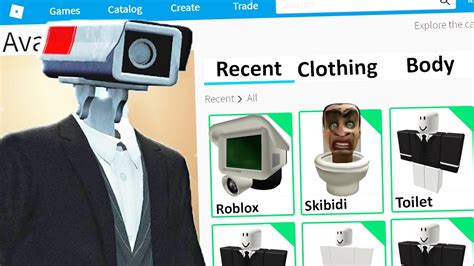 MAKING SKIBIDI TOILET CAMERAMAN a ROBLOX ACCOUNT - YouTube