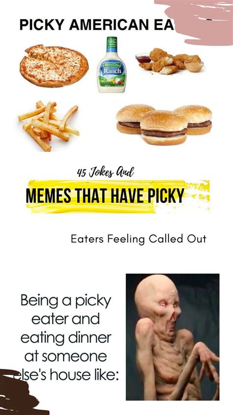 an ad for picky american eaters and memes that have picked out