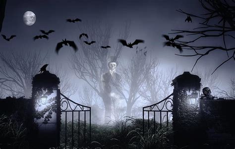 Halloween Cemetery , Haunted Graveyard HD wallpaper | Pxfuel