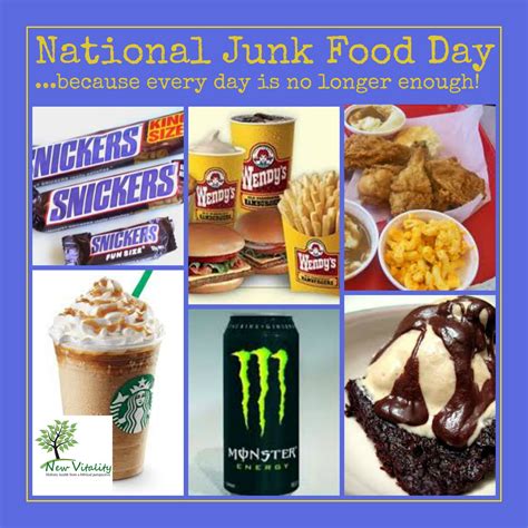 National Junk Food Day.... because every day is no longer enough ...