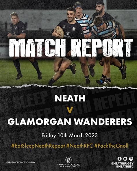 MATCH REPORT: NEATH 59 GLAMORGAN WANDERERS 0 - 10th MARCH 2023 - Neath RFC