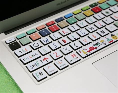 White Cute Skins Keyboard Stickers Laptop MacBook Keyboard | Etsy in ...