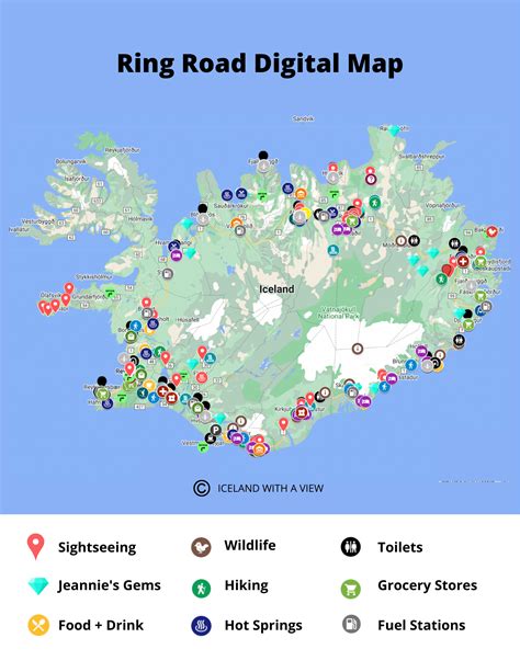 iceland ring road map