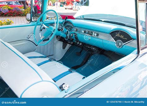 1955 Chevy Bel Air Interior Editorial Image - Image of shiny ...