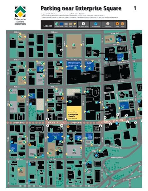 Downtown Parking Map - University of Alberta