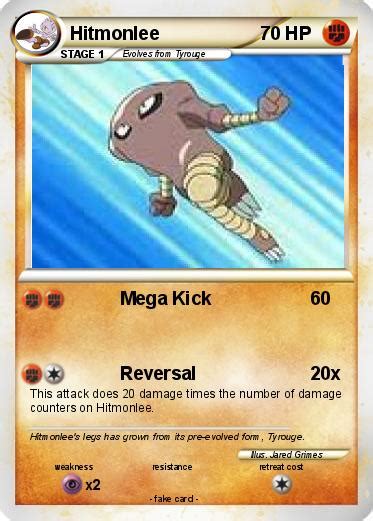 Pokémon Hitmonlee 17 17 - Mega Kick - My Pokemon Card