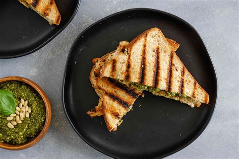 Grilled Chicken Panini Sandwich With Pesto Recipe