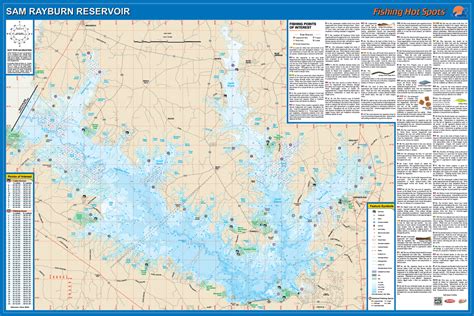 Sam Rayburn Reservoir Fishing Map