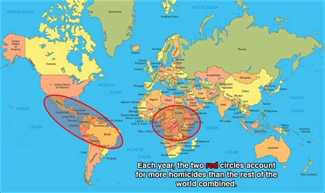 Shocking Murder Map Reveals The World's Deadliest Regions