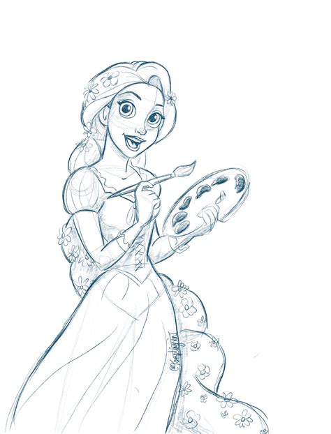 Nikki Larson - Disney Princess Sketches