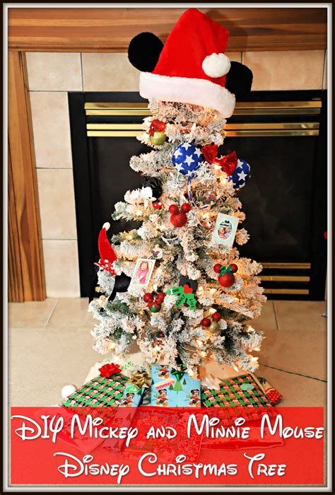 DIY Mickey and Minnie Mouse Disney Christmas Tree - For the Love of Food