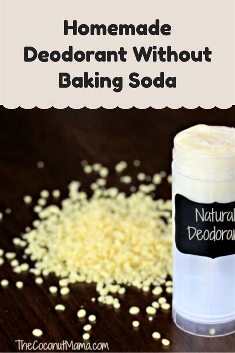 Homemade deodorant without baking soda – Artofit