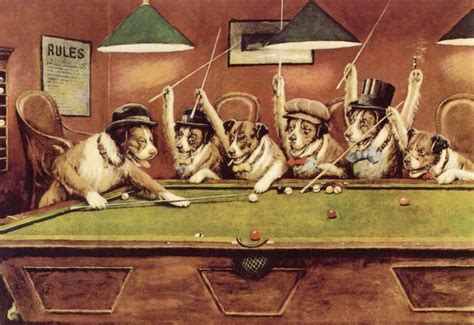 Cats Playing Pool Painting at PaintingValley.com | Explore collection ...