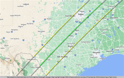 2024 Eclipse Path Google Map - Yoshi Katheryn