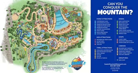 Soaky Mountain Waterpark Map and Brochure (2020 - 2022 ...