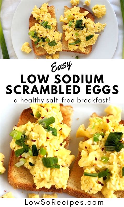 Low Sodium Scrambled Eggs Recipe (No Salt Added)