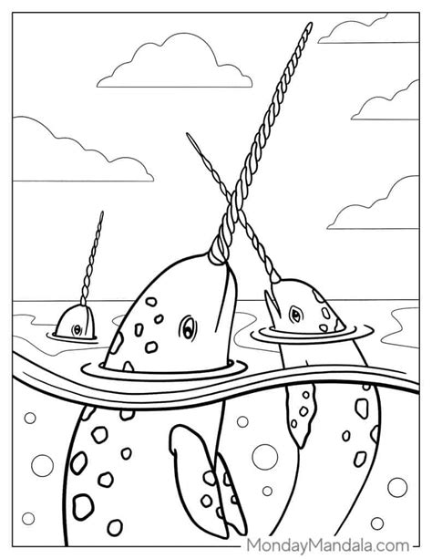 20 Narwhal Coloring Pages (Free PDF Printables)