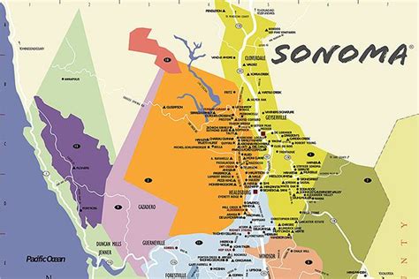 Sonoma County Wine Country Maps - Sonoma.com | Wine country california ...