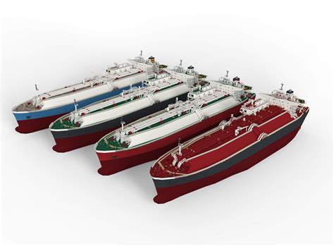 LNG Gas Carrier 4 Colors - 3D Model by IgorYerm