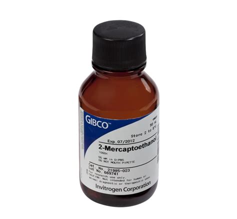 Gibco 2-Mercaptoethanol 50mL:Cell Culture Media, Supplements, and ...